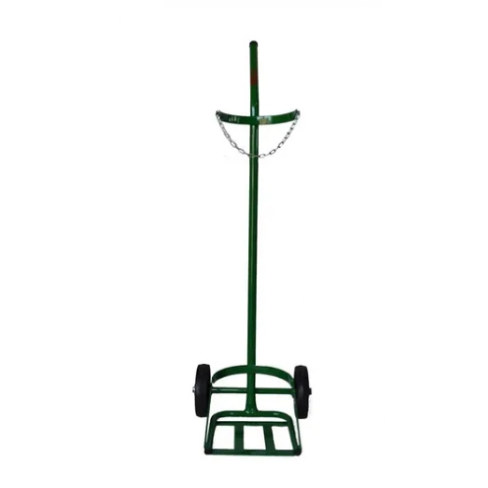 Carrinho para Transporte de Cilindro Grande - 10 m³ - 40 a 60L - Verde